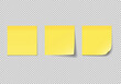 © Grafiona - Yellow Sticky Note & Blank post 3d rendering, Yellow Memo Pad – Isolated Reminder Paper Vector