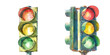 © Dar - traffic light watercolor vector illustration