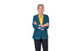 © Komora - Mature confident businesswoman manager standing with crossed arms, executive professional showing experience and leadership
