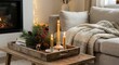 © Dmytro Chub - Cozy Scandinavian Winter Home Decor with Candles and Blankets