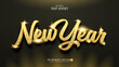 © Zdson - New Year Gold Glitter Script Text Effect
