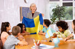 © JackF - Kids learning together about sweden in geography class