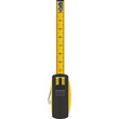 © Wiguna - Yellow and Black Measuring Tape Tool with Black Case and Metal Hook on Transparent Background