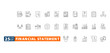 © mujahadah  - financial statement outline  icon set