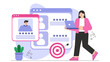 © Hamster - Flat vector of HR recruitment strategy planning Flat Vector Illustration
