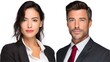 © Tiago Flavio - Professional man and woman in business attire, projecting confidence and readiness to tackle challenges, symbolizing leadership and success.