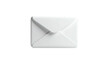 © Bliez - Isolated, pristine, white envelope against a black background, digitally rendered