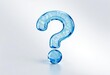 © Quick Master - Blue question mark icon or 3D interrogation sign on a web button for FAQ, help, and information search concept