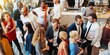 © Rawpixel.com - Diverse group at a social event, people mingling and networking. Mixed gender and ethnicity, lively atmosphere, business and casual attire, social gathering. Diverse business people mingle at event.