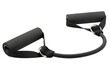 © Az Easy Design - Black rubber resistance band with handles for fitness training on a transparent background