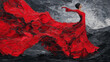 © Julia - Woman in red dress dances expressively against dramatic stormy sky, embodying freedom and movement. Woman in red dress conveys passion and liberation in swirling composition,