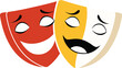 © Color Of Heart - Comedy & Tragedy Drama Vector Icons