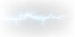 © tanandaa - Bright blue glowing electric strike flash power thunder effect. PNG
