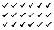 © Anas  - Check mark icon Design, Black Check list tick with white background, vector art design, business doodle element,