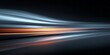 © YOUR - Abstract visual depiction of dynamic light streaks moving rapidly toward the horizon