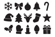 © design box - Collection of black christmas icons and symbols