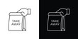 © Cristiane - Take away icon outline. Vector isolated pictogram for web