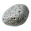 © ArzStudio - Unique Gray Stone With Natural Texture on White Surface