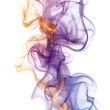 © ArzStudio - Elegant Swirls of Purple and Golden Smoke Flowing Gracefully