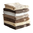 © ArzStudio - Soft Towels Stacked in Beautiful Beige and Brown Tones
