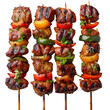 © ArzStudio - Grilled Meat and Vegetables Skewers Create a Vibrant Feast