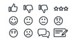 © Oke - Collection of Line Art Icons for Feedback and Rating Systems.