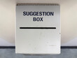 © Tetra Images - White suggestion box in office