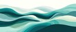 © hafis - Abstract ocean waves in cool blues and greens. Layered shapes evoke flowing water. Simple, modern