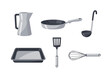 © mahameru - Kitchen Utensils and Tools Illustration Set for Cooking and Serving