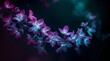 © Vivid Pixel Studio. - Vibrant neon blossoms glowing in a dreamy night garden, captured in soft light. Elegant petals float in a surreal atmosphere. Enchanted floral fantasy in vivid colors.