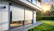 © armanda - Modern House Exterior with Outdoor Blinds.