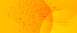 © moh - abstract yellow geometric background with halftone wide. Dynamic shapes composition. Cool background design for posters