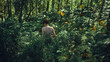 © Andre Silva - young woman walking through tall vegetation