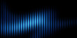 © Basit - Dynamic Lines of Light: A mesmerizing display of radiant blue vertical light streaks dance against a deep black canvas, creating a sense of energy and flow.