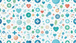 © Syarifah - Seamless pattern of healthcare symbols and medical icons