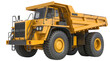 © Abir - Yellow mining dump truck with large wheels isolated on a transparent background