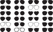© Irin - An array of varied eyewear shapes, including aviator and heart silhouettes, creates a unique pattern