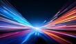 © Patti - dynamic colorful light trails with motion blur for high tech and futuristic design
