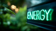 © Kateryna - Verdant energy terminology display defocused environmental background sustainable power concept renewable electricity symbolism ecological energy representation with copy