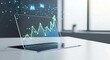 © MHK01 - Modern AI technology shows exponential growth on a sleek laptop with a digital graph, promising efficient solutions and data-driven insights for businesses