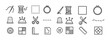 © Svitlana - Sewing icon set: needles, thread, scissors, thimble, buttons, ruler, patterns