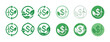 © Coosh448 - Green energy finance symbols: dollar, leaves, renewable elements