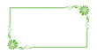 © Zohura - Green flower decorative border