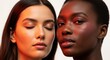 © onehourhappiness - Diverse Beauty Two Women, Different Skin Tones, Warm Light, Makeup, Skin Care