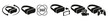 © Eopar - vr icons black on a white background