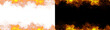 © towsif - PNG image of Dynamic fire background with intense flames creating a striking border effect perfect for graphic design projects and adding a fiery touch to visuals on transparent background