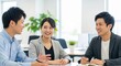 © Stingray_Japan - 笑顔で和気あいあいとミーティングをしている20代日本人男女社員のチーム