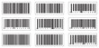 © Nuraisha elements - Barcode vector icons set. Bar code for product and sales. Collection of various black and white barcode vector icons isolated on a white background. Digital bar codes labels and tags.