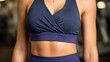 © Anat art - Realistic Depiction of Belly Fold Against Snug Sportswear During a Gym Workout Session