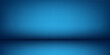 © Rizki - Simple blue background, abstract wall studio room, can be used to present your product modern
